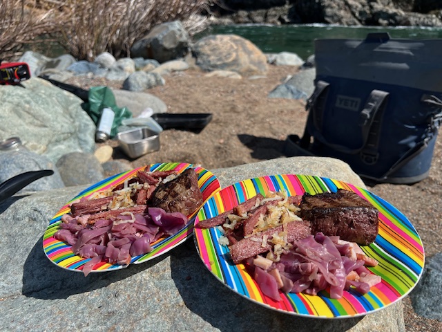 Jack Trout Fly Fishing Guide Lunch fly fishing